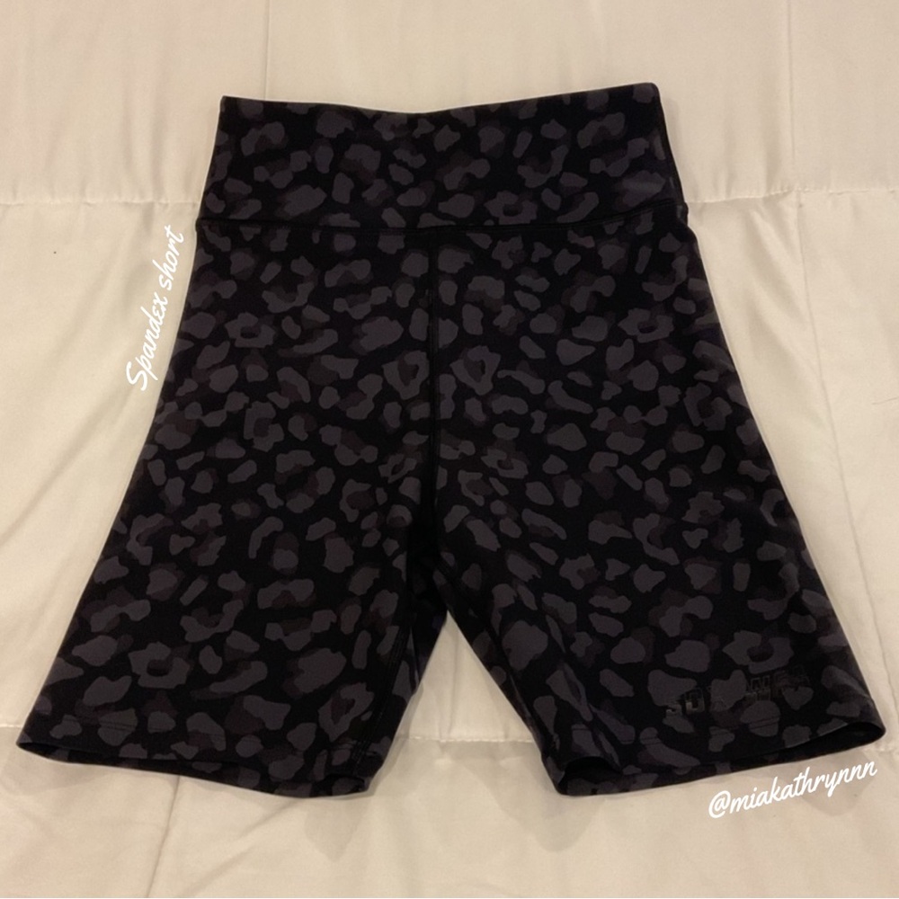 WHITE FOX - SDX WFA - Spandex Animal Print Shorts - Black - Women’s S